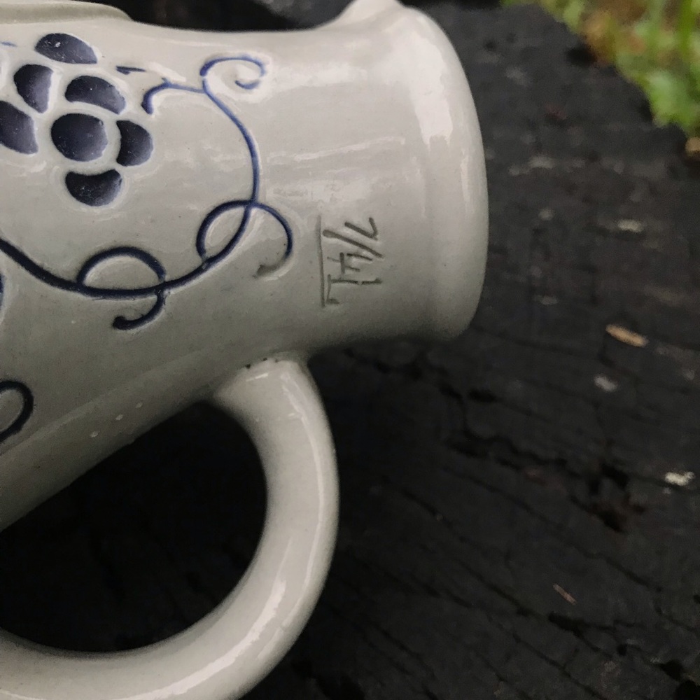 Vintage German Ceramic Wine Decanter - Picture 4 of 7